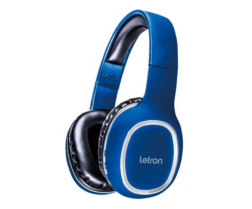 Headphone sem Fio Mood Preto e Azul Stereo Bluetooth Driver Letron, Azul | WestwingNow