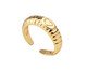 Anel de Coração Regulável Banhado A Ouro 18K, Dourado | WestwingNow