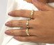Anel Solitário Folheado A Ouro 18K Zircônia, Dourado | WestwingNow