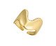 Anel Ondulado Banho de Ouro 18K Regulável, Dourado | WestwingNow