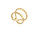 Anel Metal Vazado com Banho de Ouro 18K Ajustável., Dourado | WestwingNow