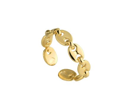Anel Elos Ajustável Folheado em Ouro 18K | Westwing