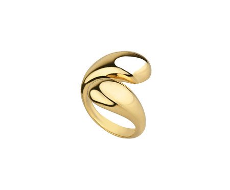 Anel Gotas Regulável Banho Ouro 18K | Westwing
