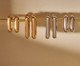 Argola Quadrada Lisa Semi-Jóia Ouro 18K, Dourado | WestwingNow