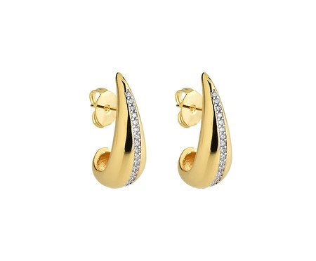 Brinco Gota Cravejada Ouro 18K | Westwing