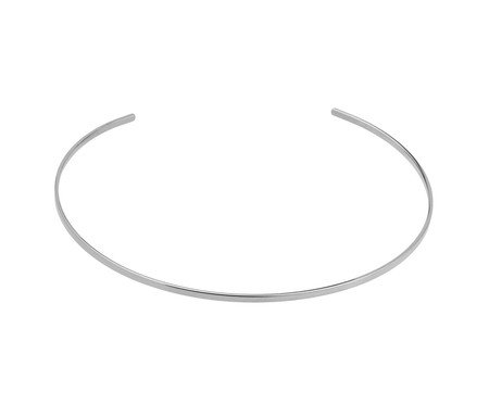 Choker Regulável Metal Ródio Branco | Westwing