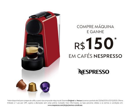 Cafeteira Nespresso Essenza Mini D30 Vermelha - 110V | Westwing
