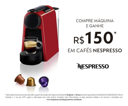 Cafeteira Nespresso Essenza Mini D30 Vermelha - 110V | Westwing