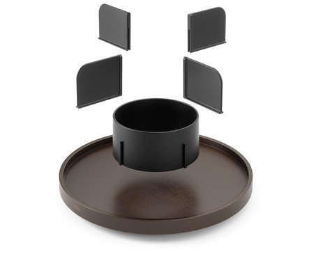 Organizador Giratório Bellwood Preto | Westwing