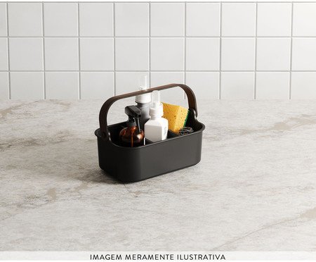 Cesto Organizador Bellwood Bin Preto | Westwing