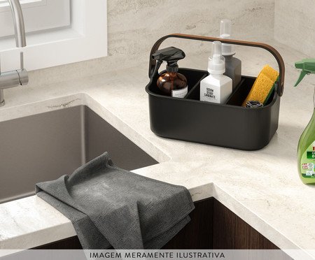 Cesto Organizador Bellwood Bin Preto | Westwing
