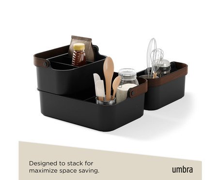Cesto Organizador Bellwood Bin Preto | Westwing