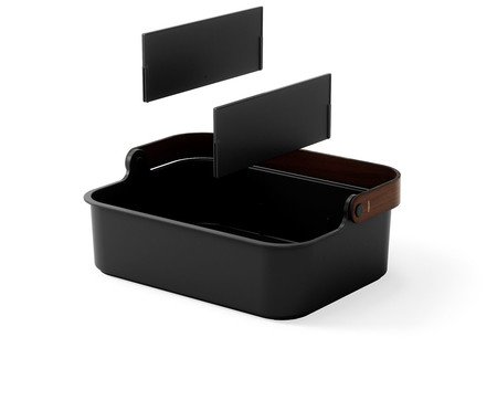 Cesto Organizador Bellwood Bin Preto | Westwing