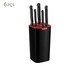 Jogo de Facas com Cepo Thale, Preto,Preto,Vermelho | WestwingNow