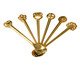 Jogo de Colheres para Café em Inox Moka Spoon Lucky Char Gol, Dourado | WestwingNow