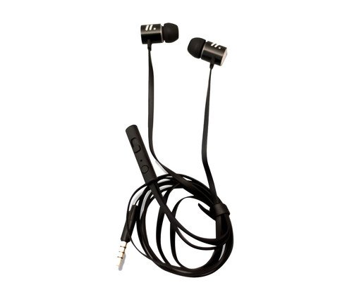 Fone de Ouvido com Microfone Mobismart Preto, Preto | WestwingNow