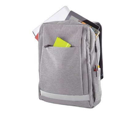 Mochila Slim All White Practical Day