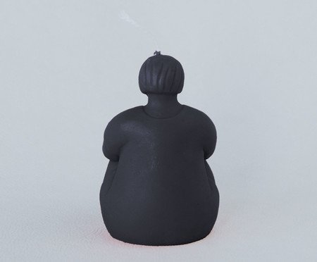Vela Escultura Yogini Joelho Preto | Westwing