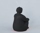 Vela Escultura Yogini Joelho Preto, Preto | WestwingNow