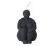 Vela Escultura Yogini Joelho Preto, Preto | WestwingNow