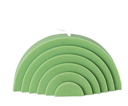 Vela Escultural Arco Íris Judy Verde, Verde | WestwingNow