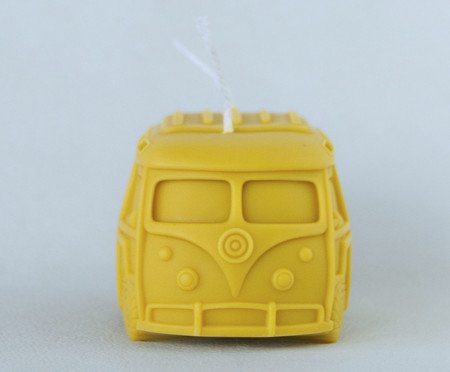 Vela Escultura Kombi Amarelo | Westwing