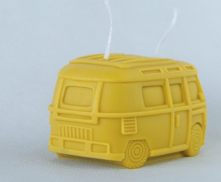 Vela Escultura Kombi Amarelo | Westwing