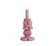 Jogo de Velas Esculturais Donatella Rosa, rosa | WestwingNow