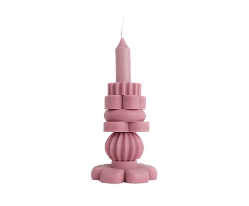 Jogo de Velas Esculturais Donatella Rosa, rosa | WestwingNow