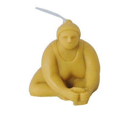 Vela Escultura Yogini Quadril Amarelo | Westwing