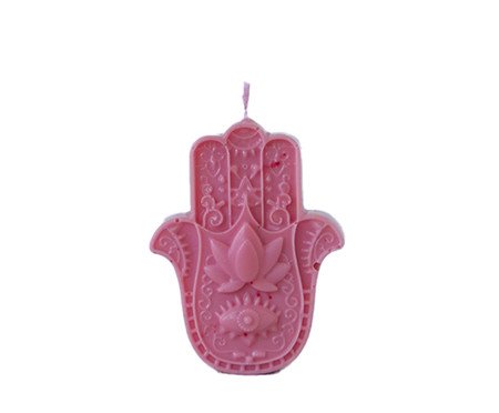 Vela Escultura Hamsá Rosa | Westwing