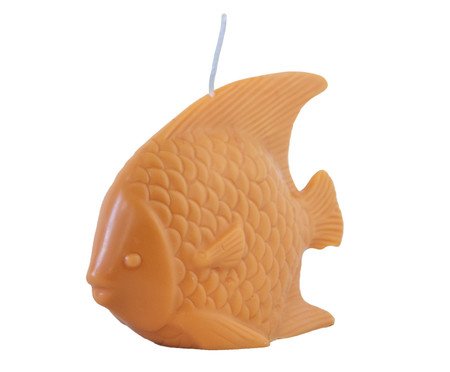 Vela Escultura Peixe Laranja | Westwing