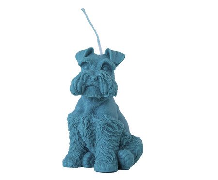 Vela Escultura Dog Tramp Turquesa | Westwing