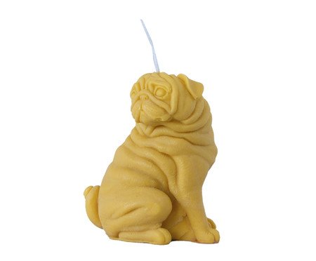 Vela Escultura Dog Antonio Amarelo | Westwing