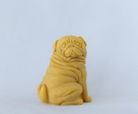 Vela Escultura Dog Antonio Amarelo | Westwing