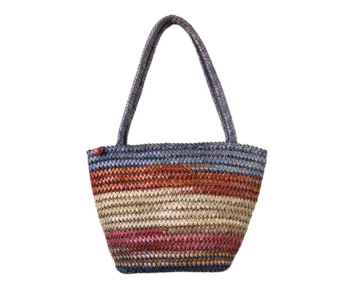 Bolsa de Palha Azul, multicolor | WestwingNow