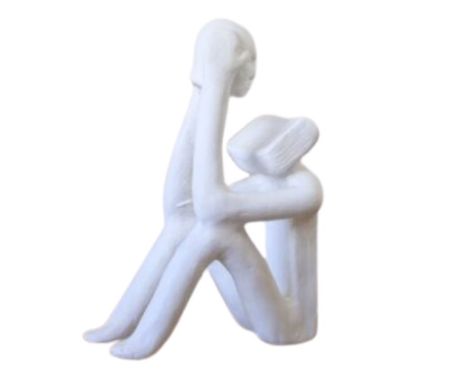 Escultura Baiana Leitor Branco, multicolor | WestwingNow