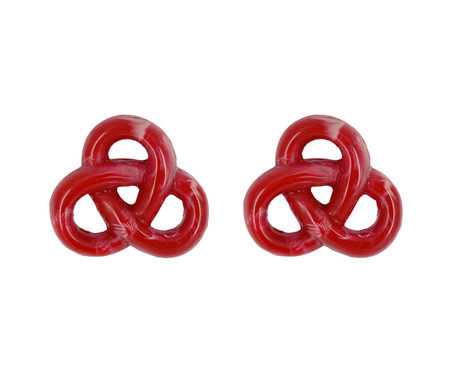 Brinco Baby Pretzel Vermelho