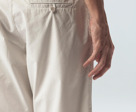 Bermuda Alfaiataria Cotton Blithe Off-White | WestwingNow