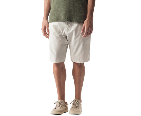 Bermuda Alfaiataria Cotton Blithe Off-White | WestwingNow