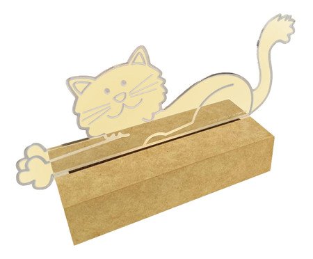Luminária de Mesa com Led Gato - 20X10X6cm | Westwing