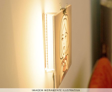 Luminária de Parede com Led Bia e Be Yourself - 20X20X3cm | Westwing