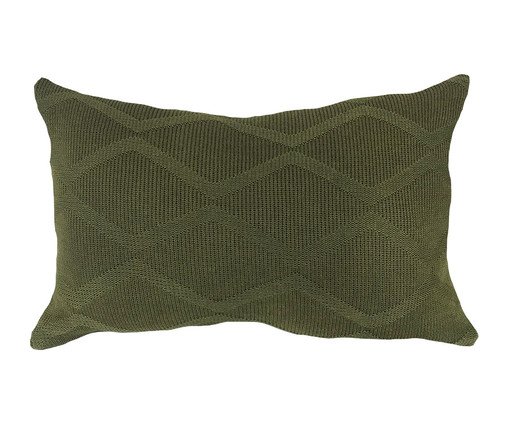 Almofada em Tricô Basic Losango Verde, Verde | WestwingNow