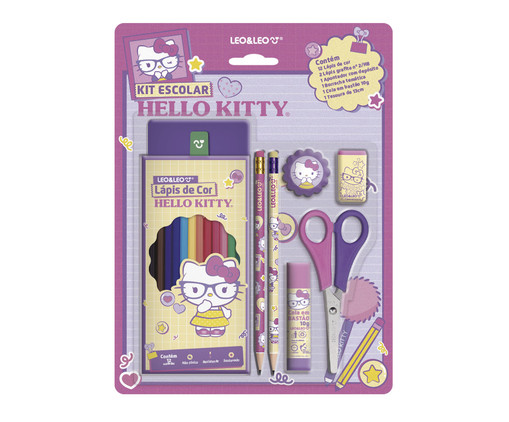 Kit Lápis De Cor 12 Cores Hello Kitty, multicolor | WestwingNow