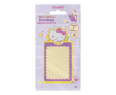 Bloco Adesivo Envelope Hello Kitty - Blister com 1 Bloco 20F