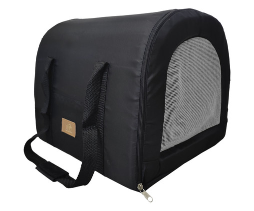 Bolsa Transp Fechado Imp Preta, Preto | WestwingNow