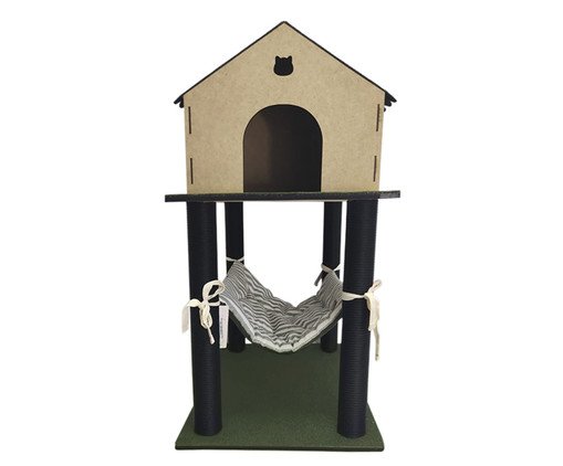 Arranhador Cat Home Preto/Verde, Preto | WestwingNow