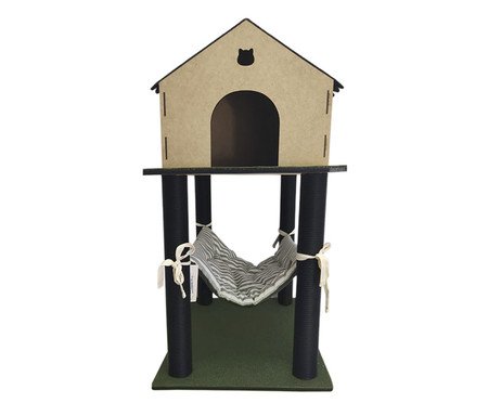 Arranhador Cat Home Preto/Verde | Westwing