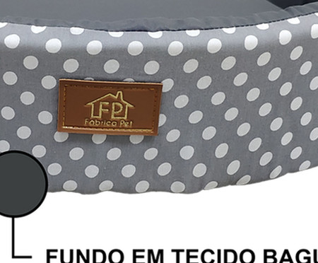 Cama Redonda Unic Cinza | WestwingNow