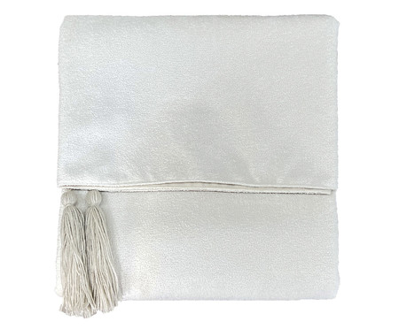 Manta De Sofá em Boucle com Tassel Off-White | WestwingNow